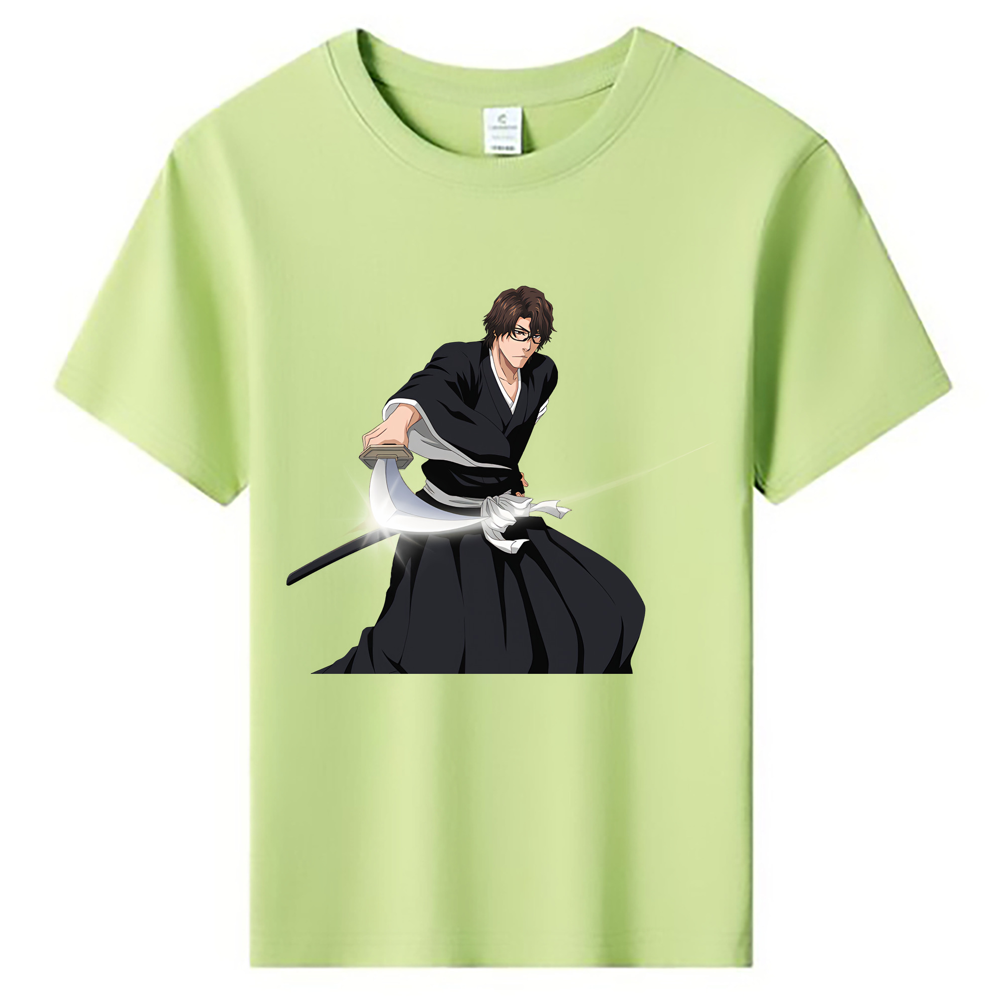 （画像用） ブリーチ 藍染 惣右介（あいぜん そうすけ） BLEACH Aizen Sousuke 綿100％キッズTシャツ（フロントプリント）